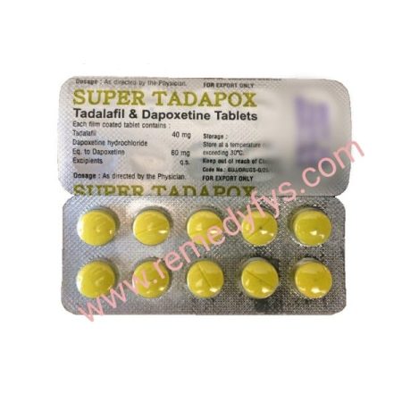 Super Tadapox (Tadalafil 50 mg + Dapoxetine HCL 60 mg)
